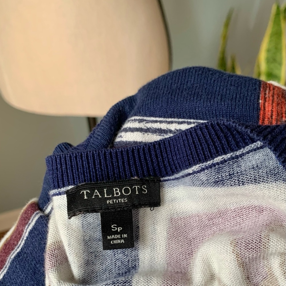 ❗️Sold❗️Talbots Charming Tea Party Cardigan Sweater • Long Sleeve • Small Petite - Picture 10 of 12